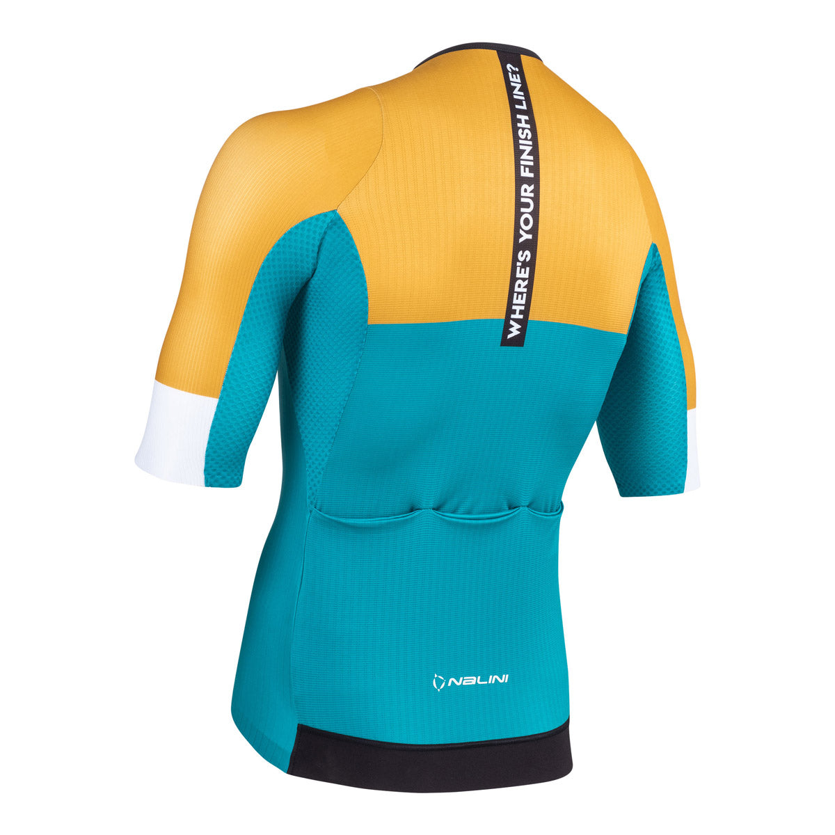 Nalini VELOCE Men's Cycling Jersey (Yellow/Turquoise) S, M, XL, 2XL, 3XL