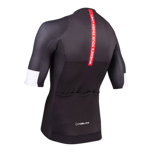 Nalini VELOCE Men's Cycling Jersey (Black/Red) S-3XL