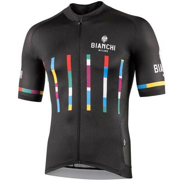 Bianchi Milano Fanaco Men's Cycling Jersey (Black) S, M, L, XL, 2XL, 3XL