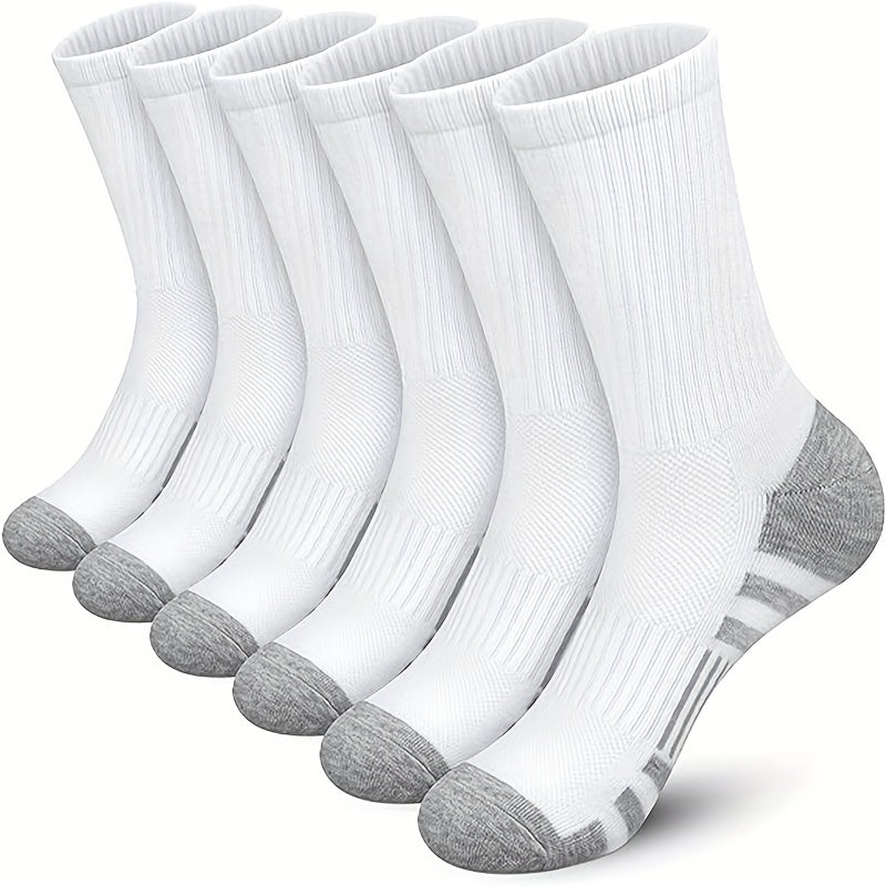 Maven Men's Breathable Crew Socks One Size 6 Pairs