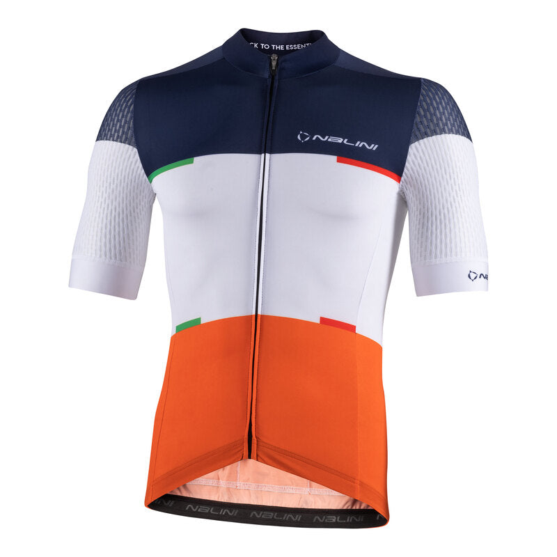 Nalini SAN FRANCISCO Men's Cycling Jersey (Blue/Orange) 2XL