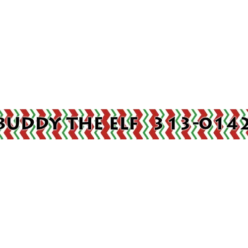 Personalized Peppermint Stick Chevron Stripes Dog Collar