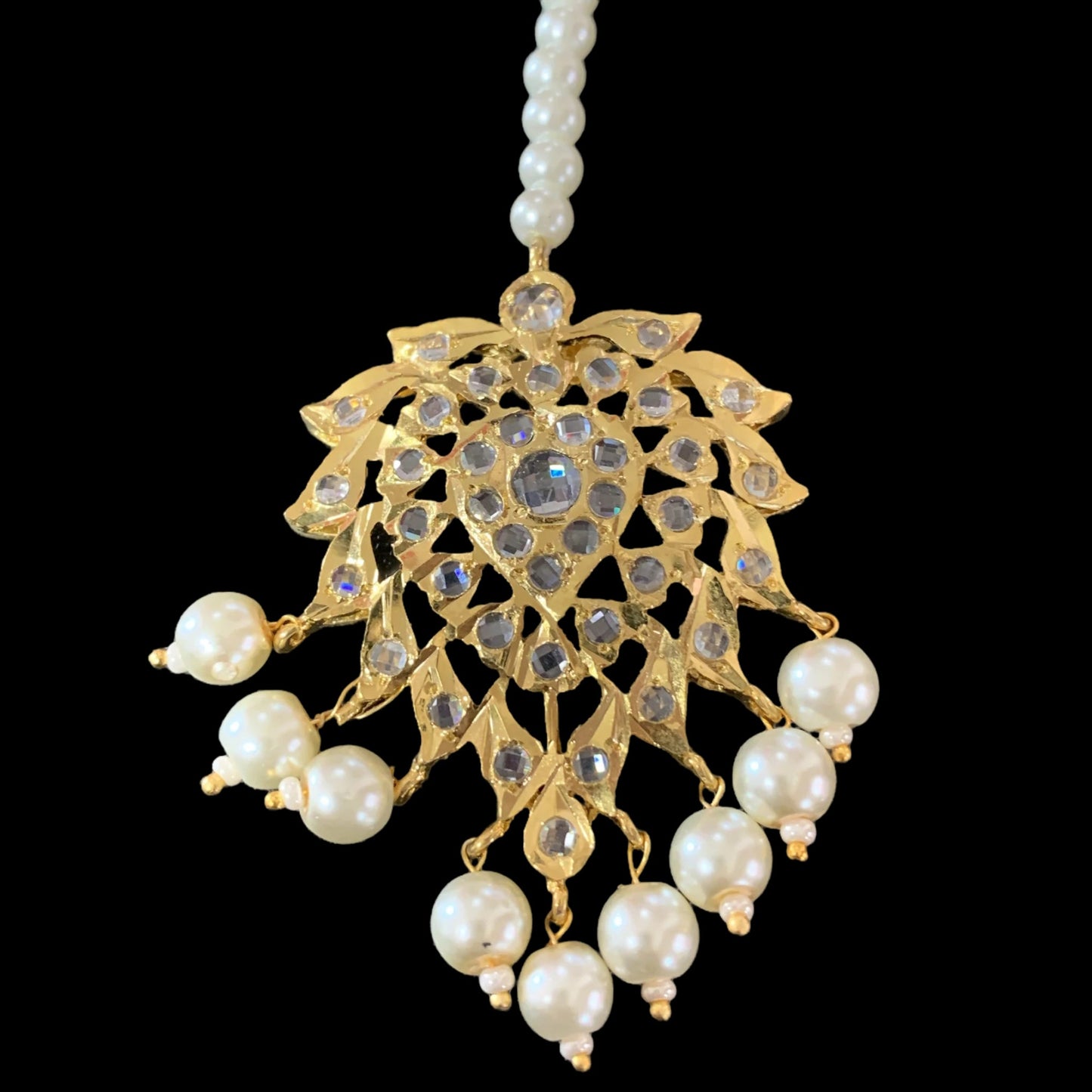 DJTK192 Zohra tika in pearls ( READY TO SHIP)
