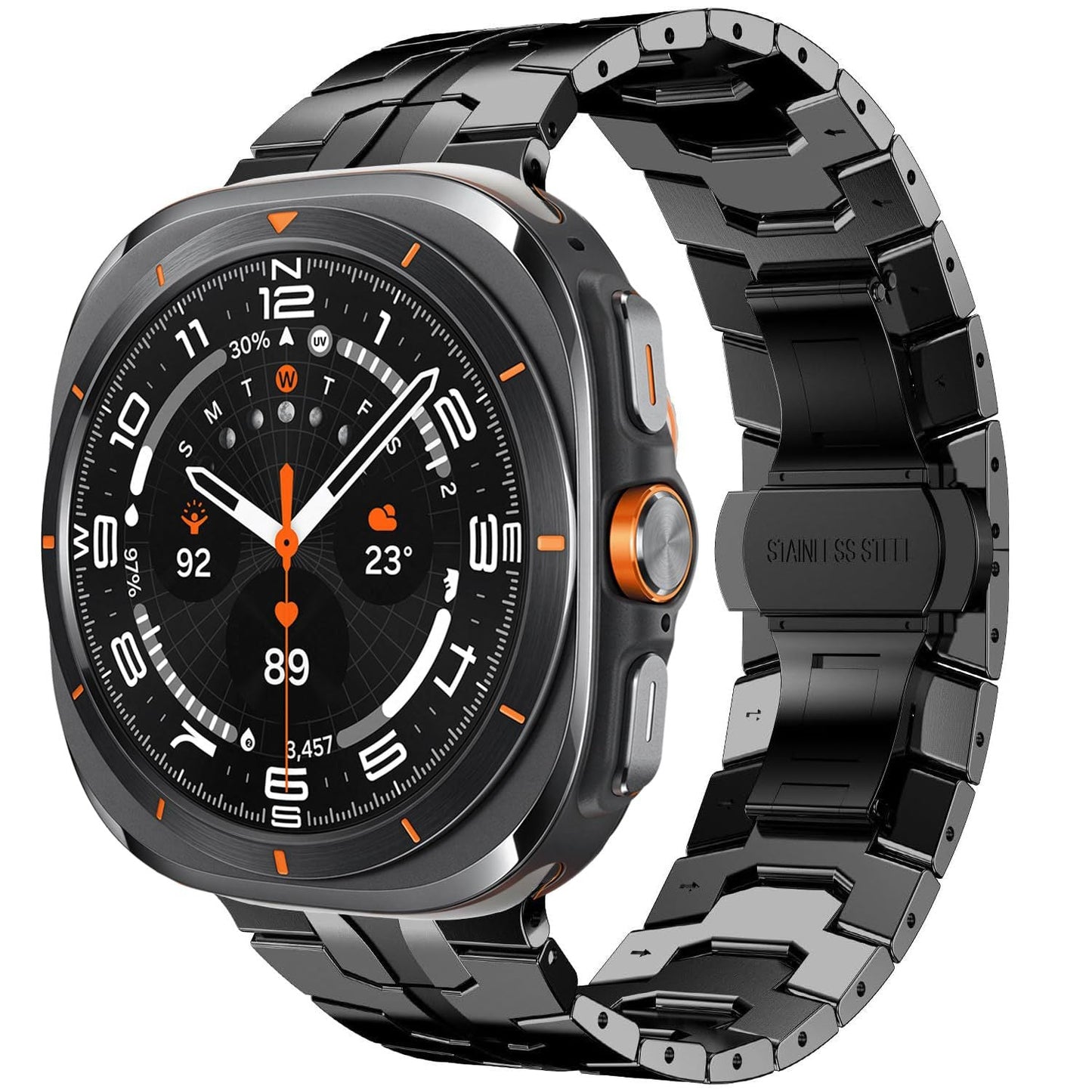 Stainless Steel Metal Watch Band for Samsung Galaxy Watch 7 Ultra