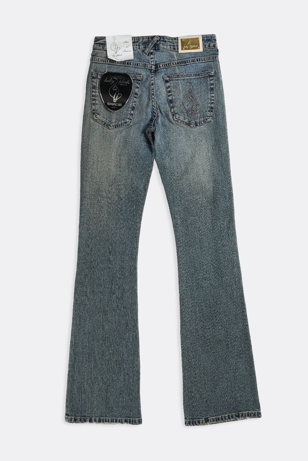 Deadstock Baby Phat Checkered Denim Pants - W26, W28, W29, W31