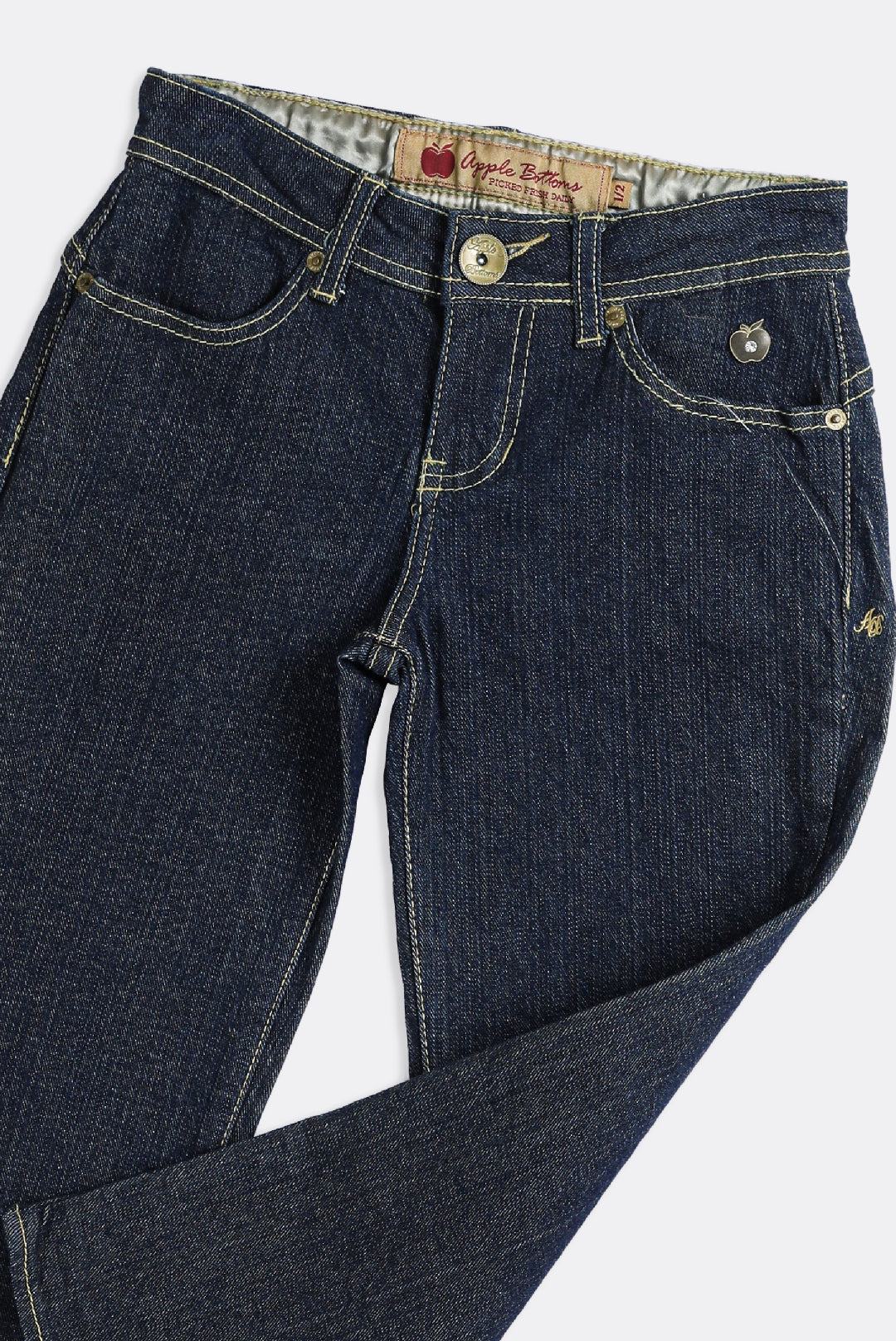 Deadstock Apple Bottom Classic Dark Wash Denim Capris - W25, W27
