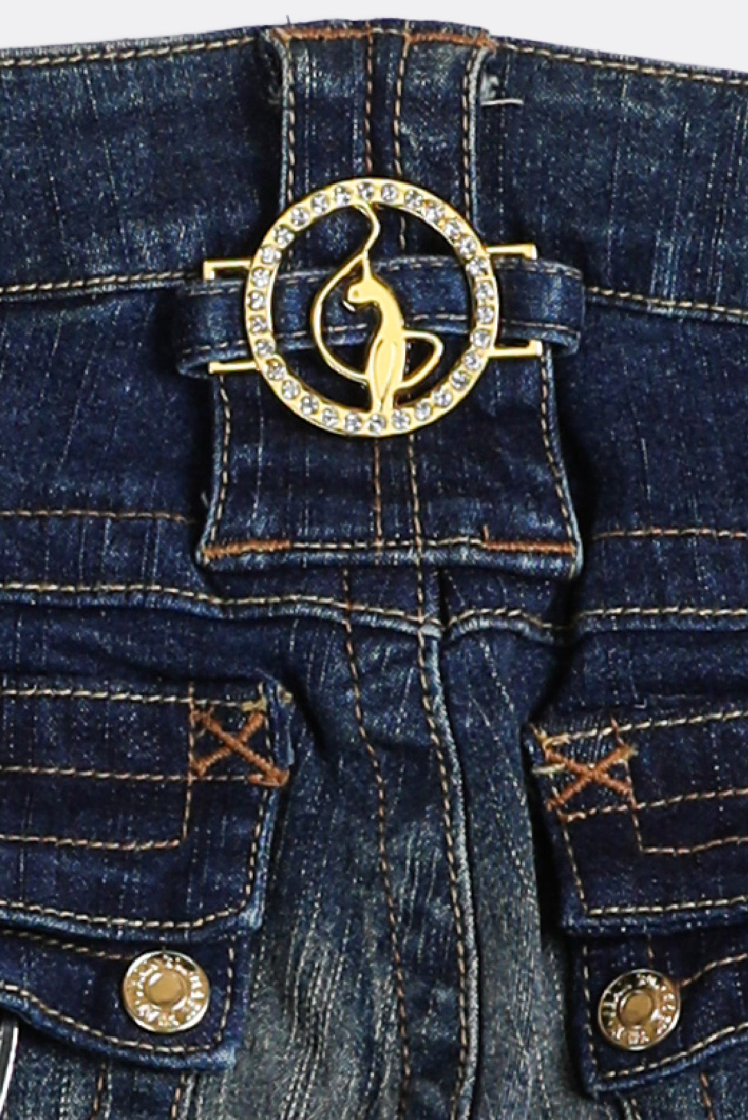 Deadstock Baby Phat Brooch Denim Pants - W29