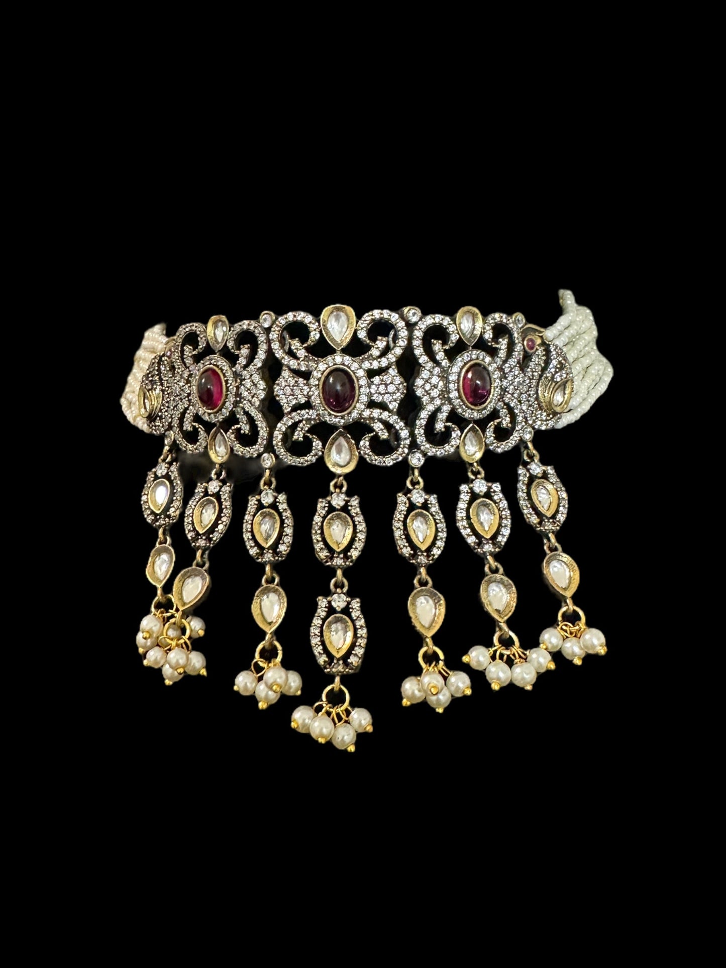 Cz choker - ruby ( READY TO SHIP )