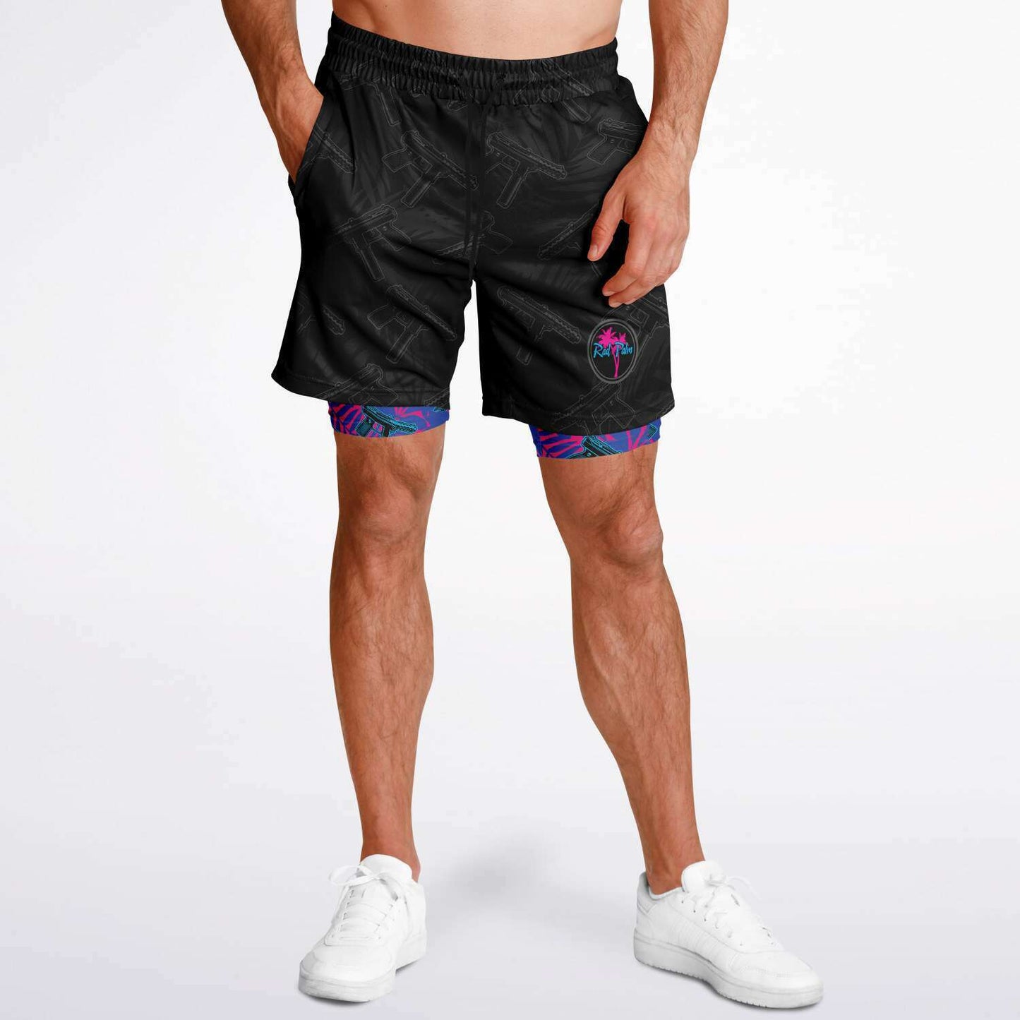 9 Lives Murdered Out Men's 2-in-1 Shorts
