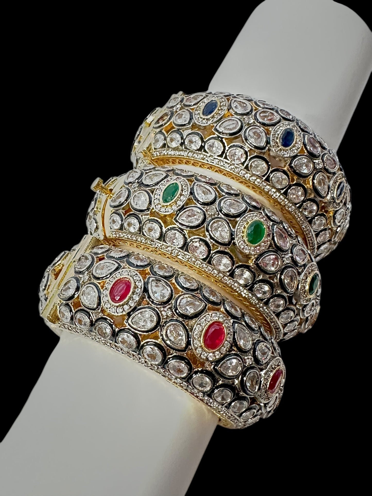 B400 High quality Victorian finish Polki bracelet - one size ( READY TO SHIP )