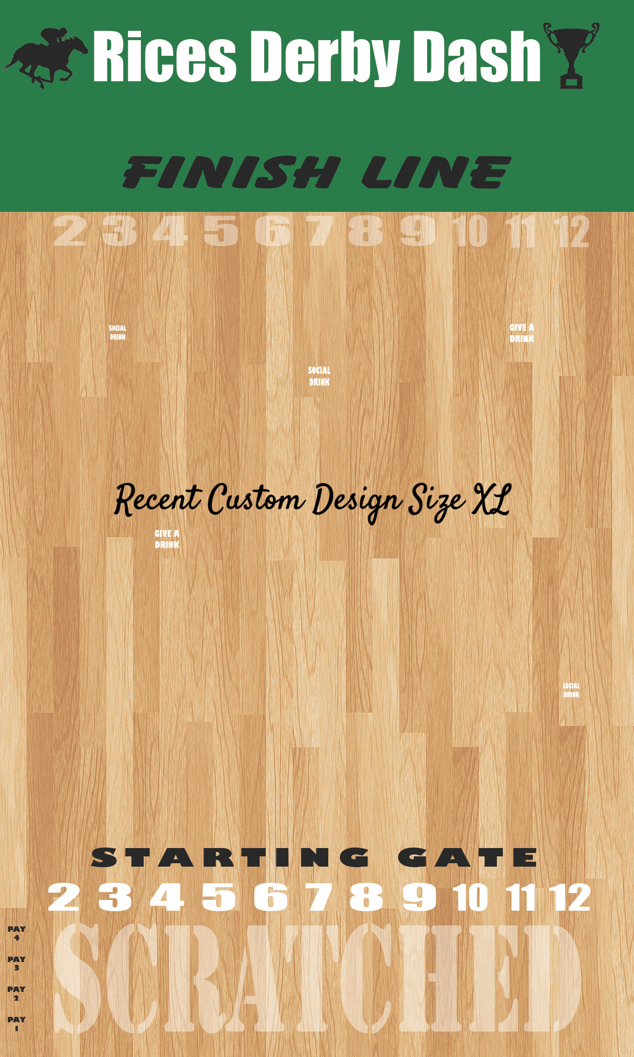 The Horse Race Game Plain Theme - Triathlete Store