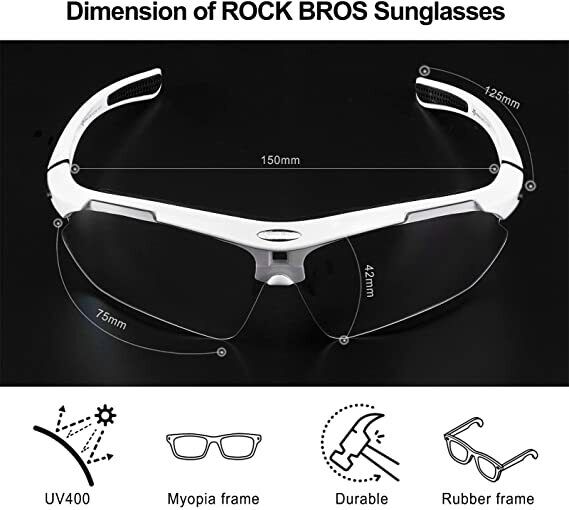 Cycling Sunglasses Photochromic Glasses Full Frame Eyewear