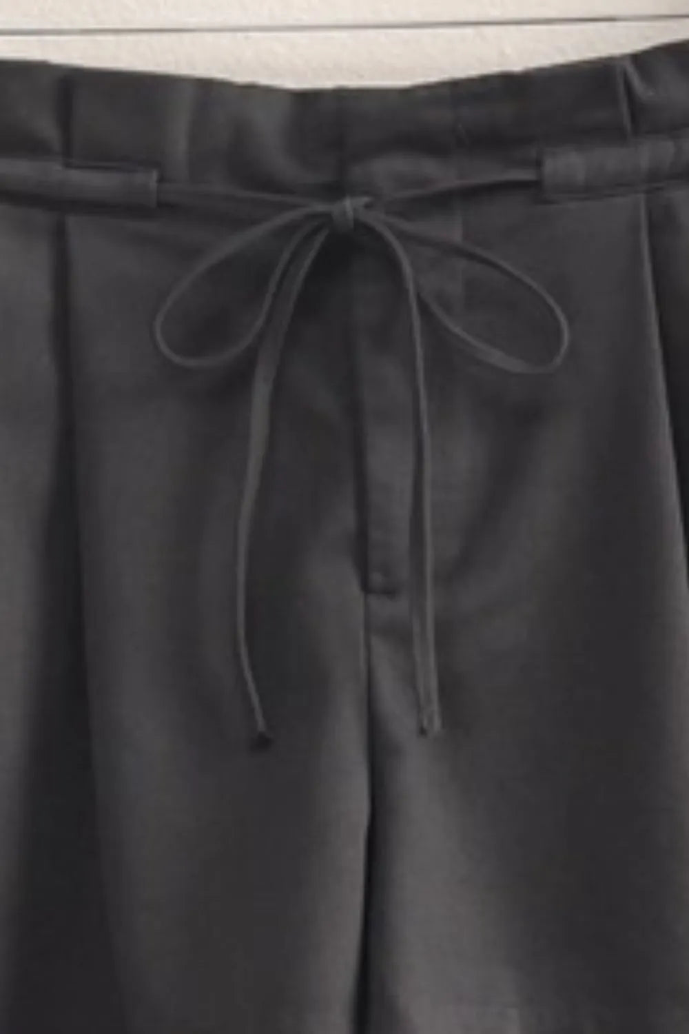 HYFVE High-Waisted Washed Twill Paperbag Shorts