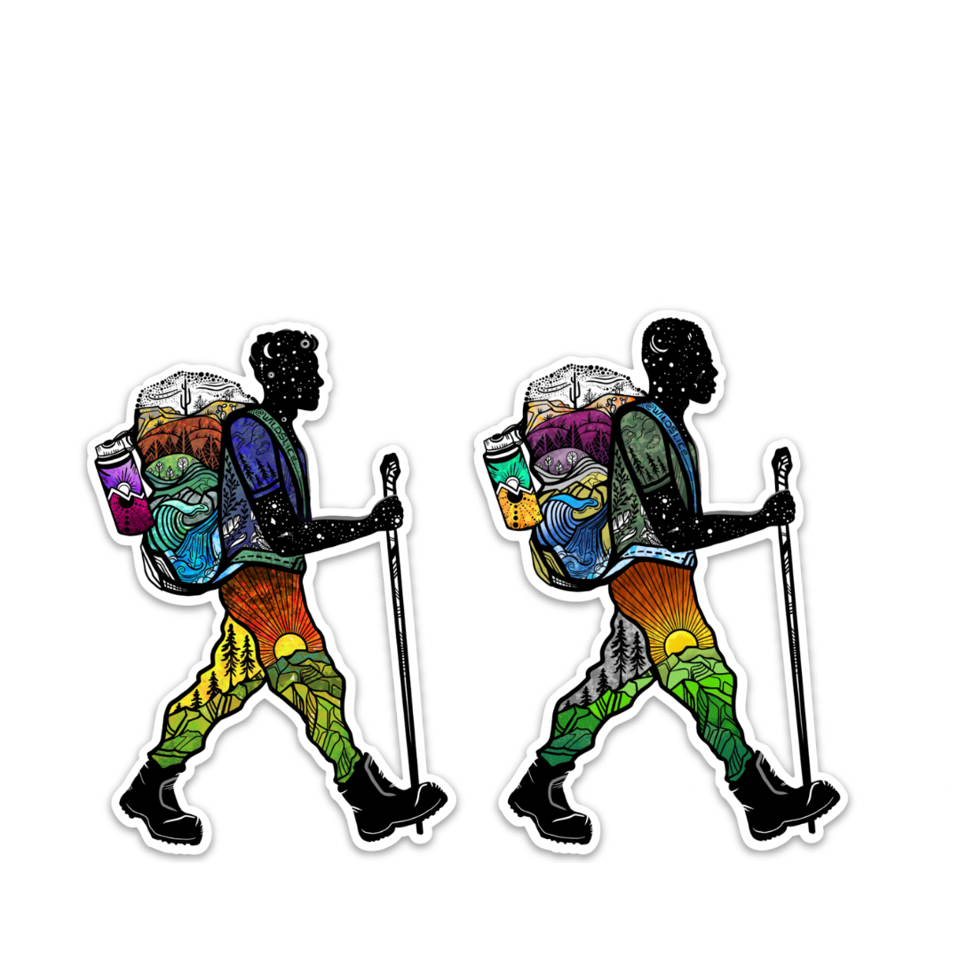 Hiker Guy #1 Stickers