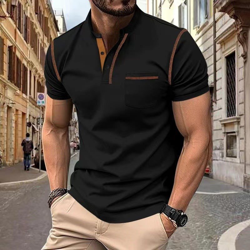 Men's Quick-Dry Polo Shirt - Lightweight Polyester Summer Casual