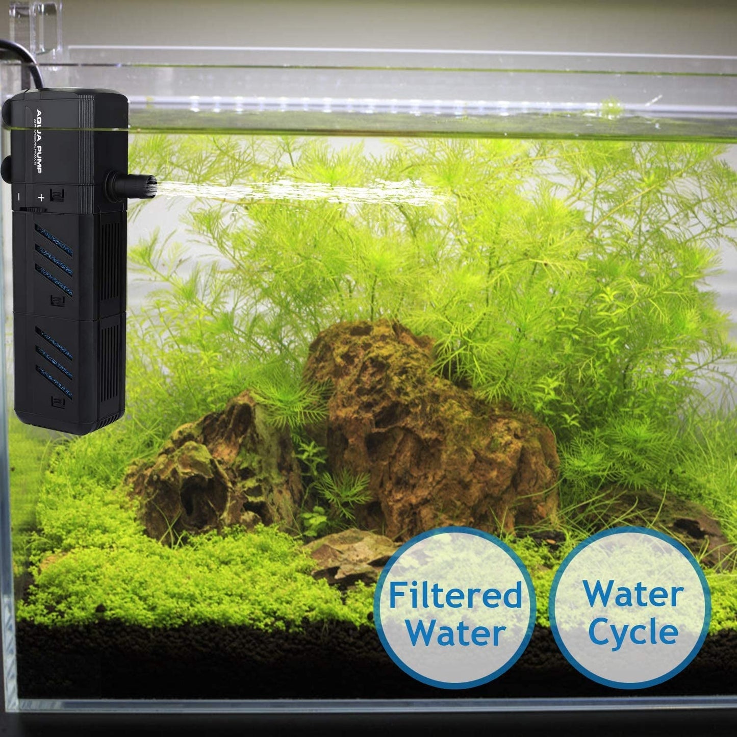 Adjustable Fish Tank Filter for 10-50 Gallon Fish Tank