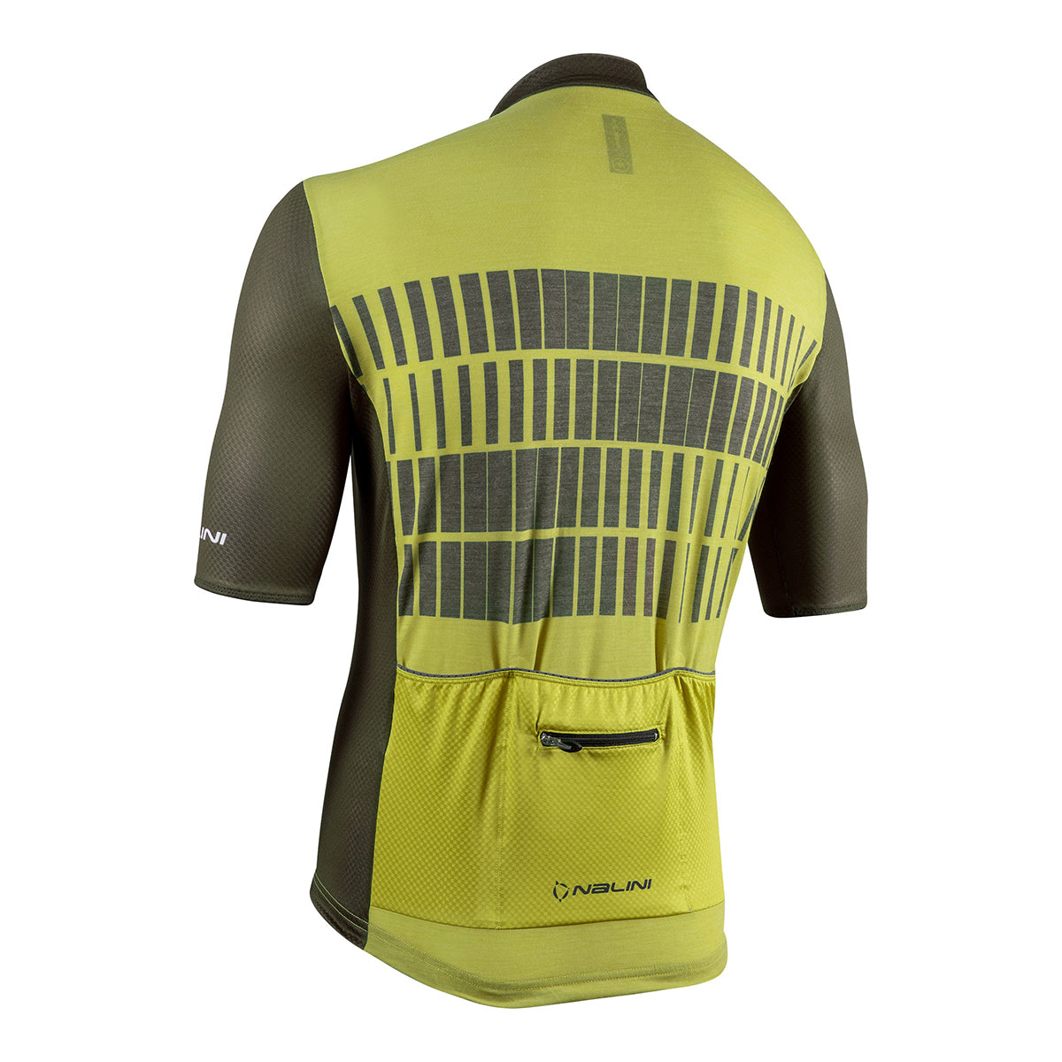 Nalini BAS WOOL GRAVEL Men's Cycling Jersey (Olive Green/Light Green) S, M, L, 2XL