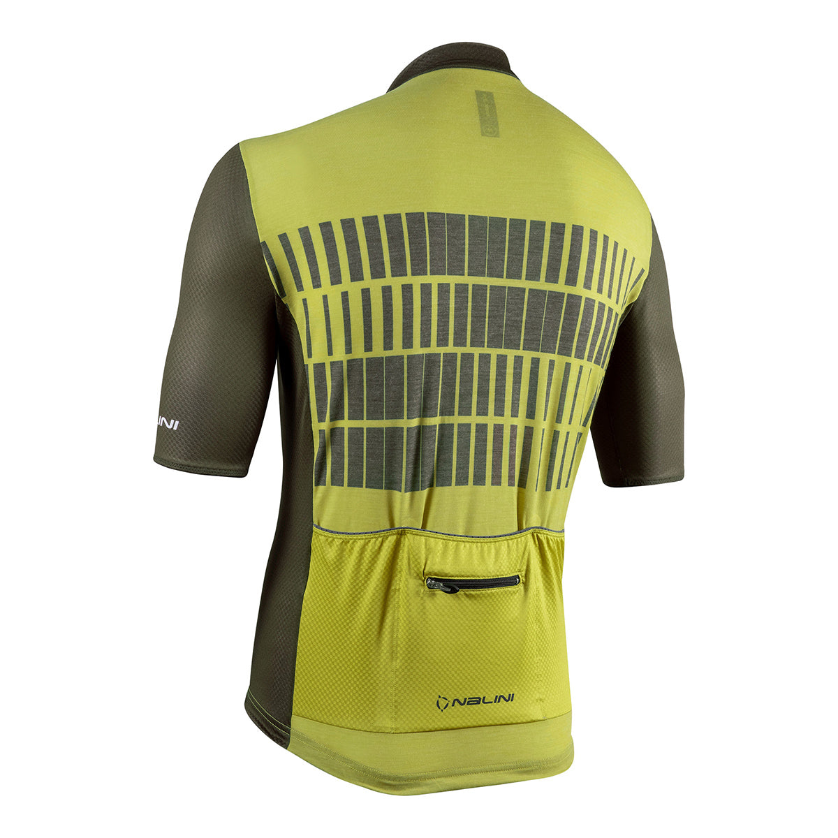 Nalini BAS WOOL GRAVEL Men's Cycling Jersey (Olive Green/Light Green) S, M, 2XL