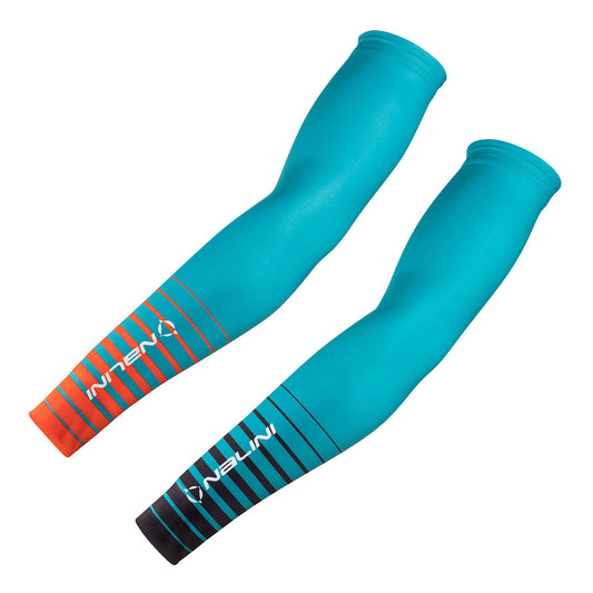 Nalini Arm Warmers (Turquoise Striped)
