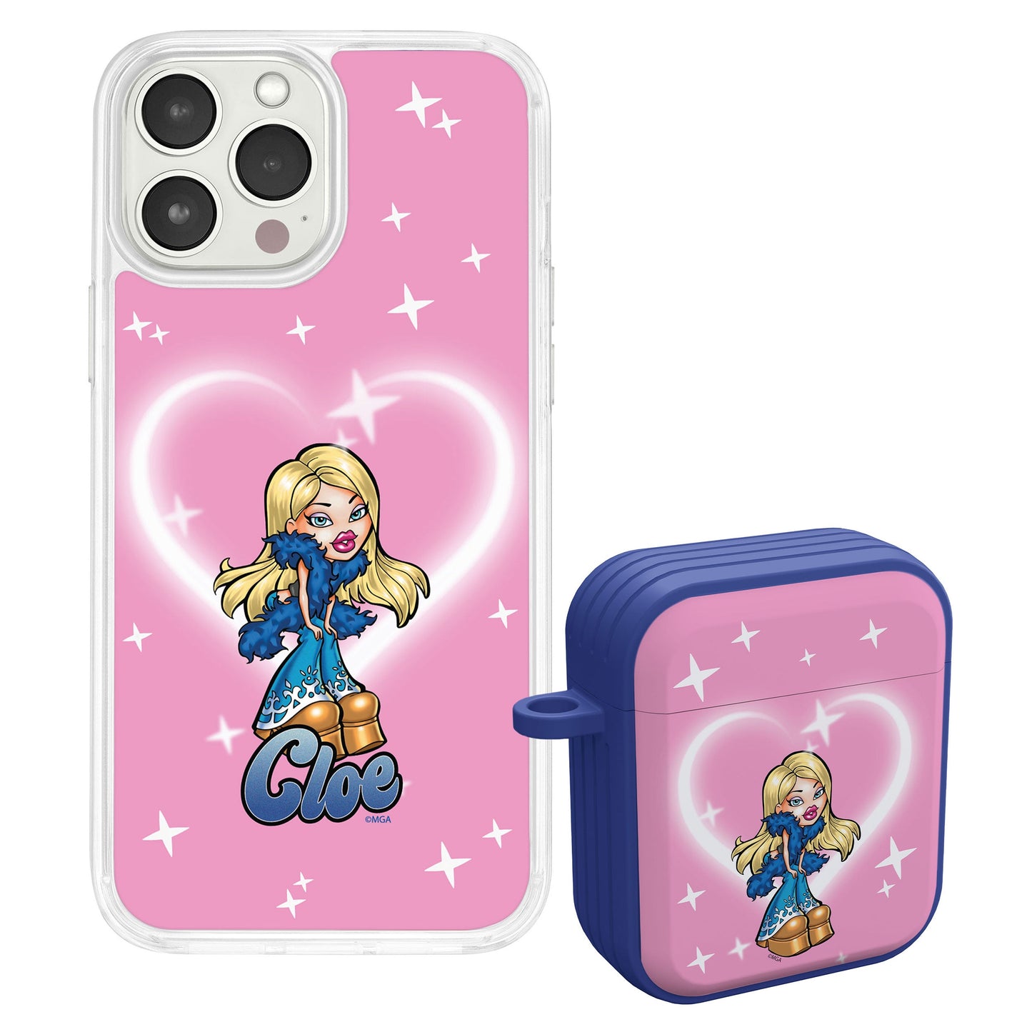 Bratz® Passion For Fashion HD Apple iPhone 14 Mag-Safe Phone Case and AirPods Gen 1 & 2 Combo Package