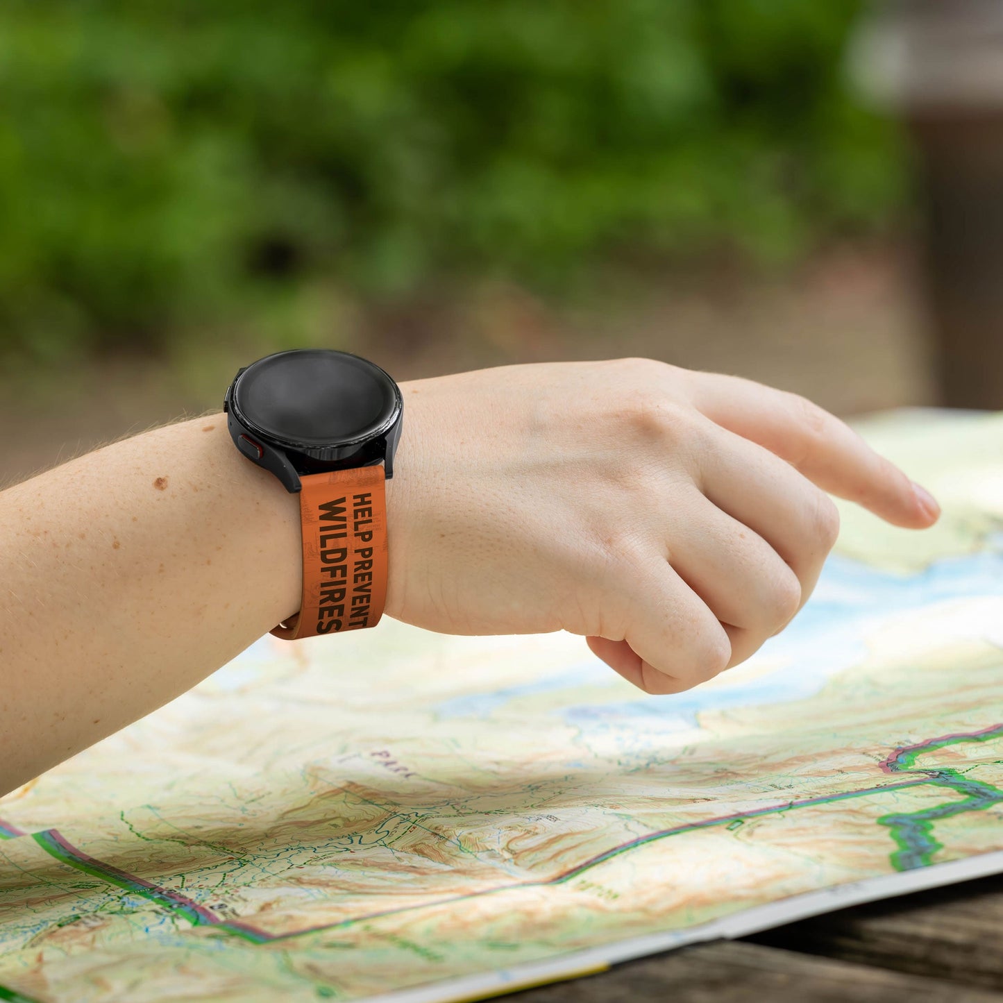Smokey Bear Classic HD Watchband for Samsung, Garmin, Fossil, and More