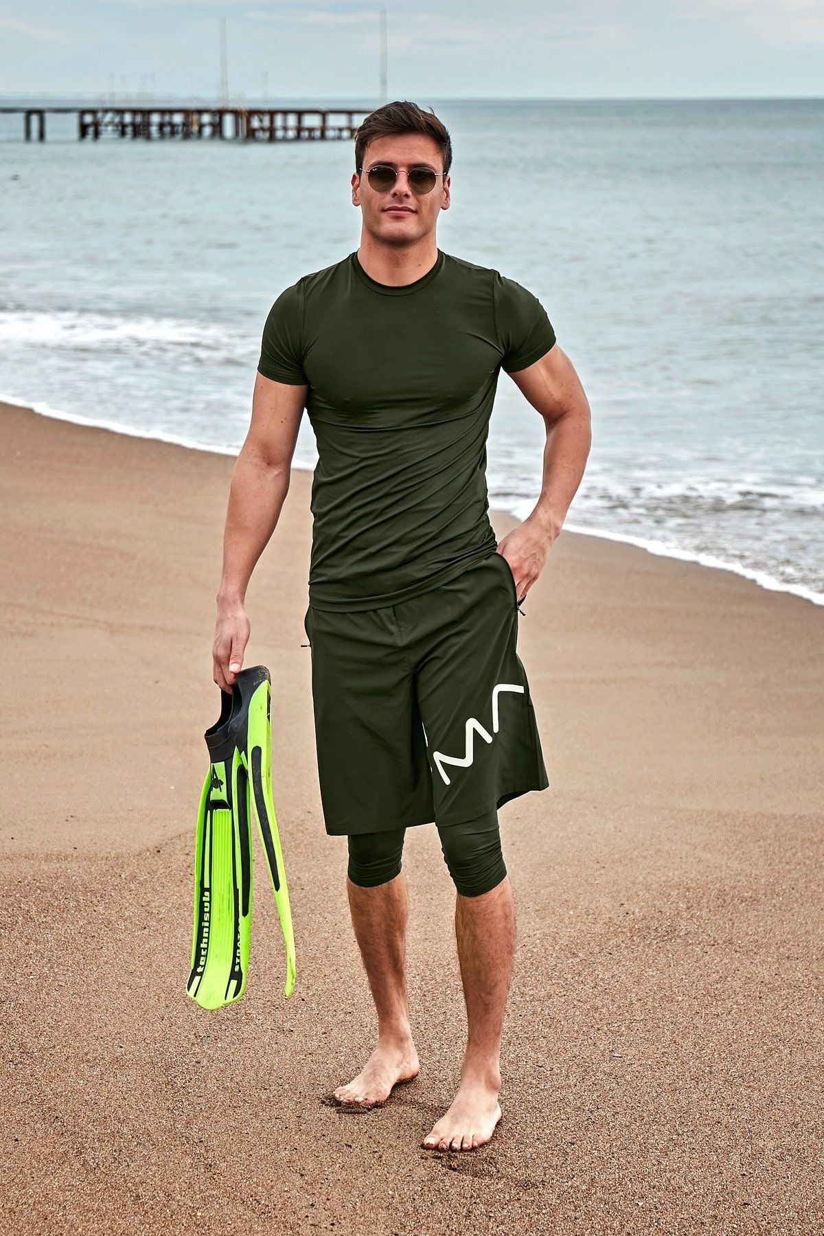 Khaki Men's Shorts S2411