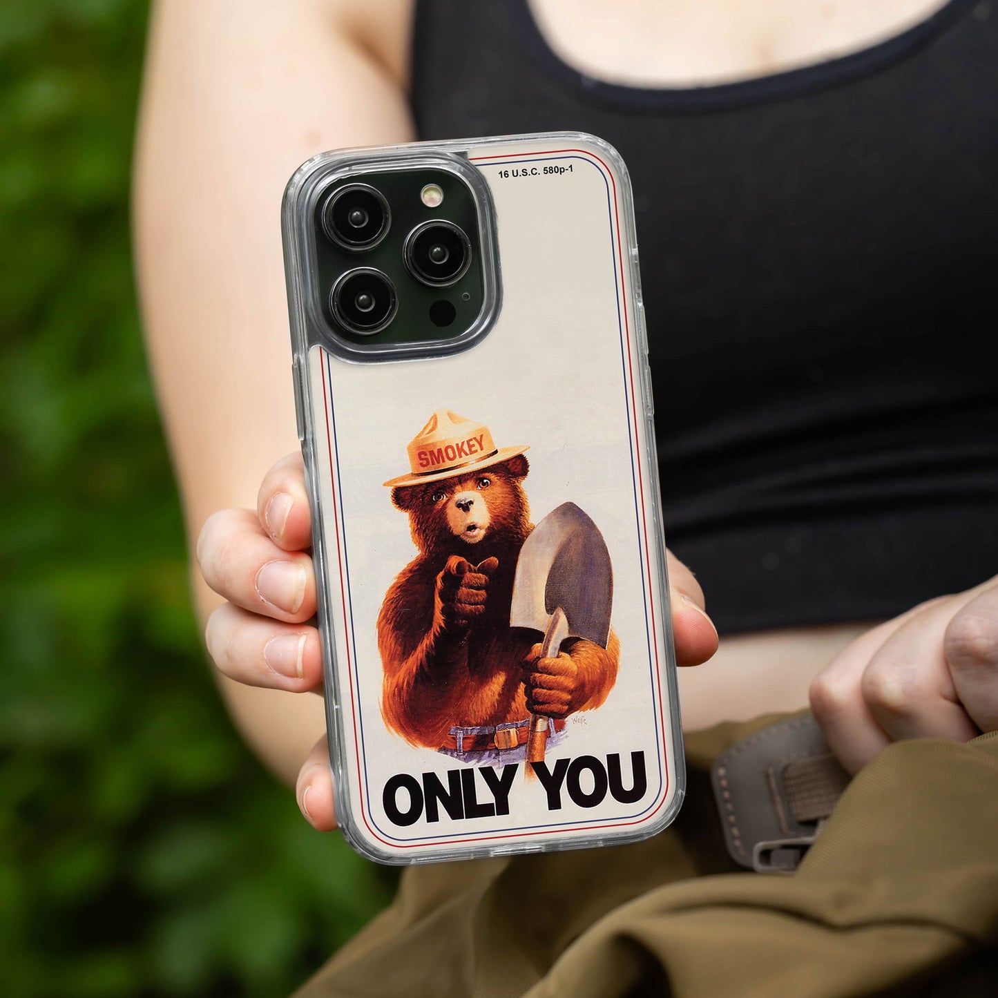 Smokey Bear Classic HD Apple iPhone 12 Series Mag-Safe Phone Case