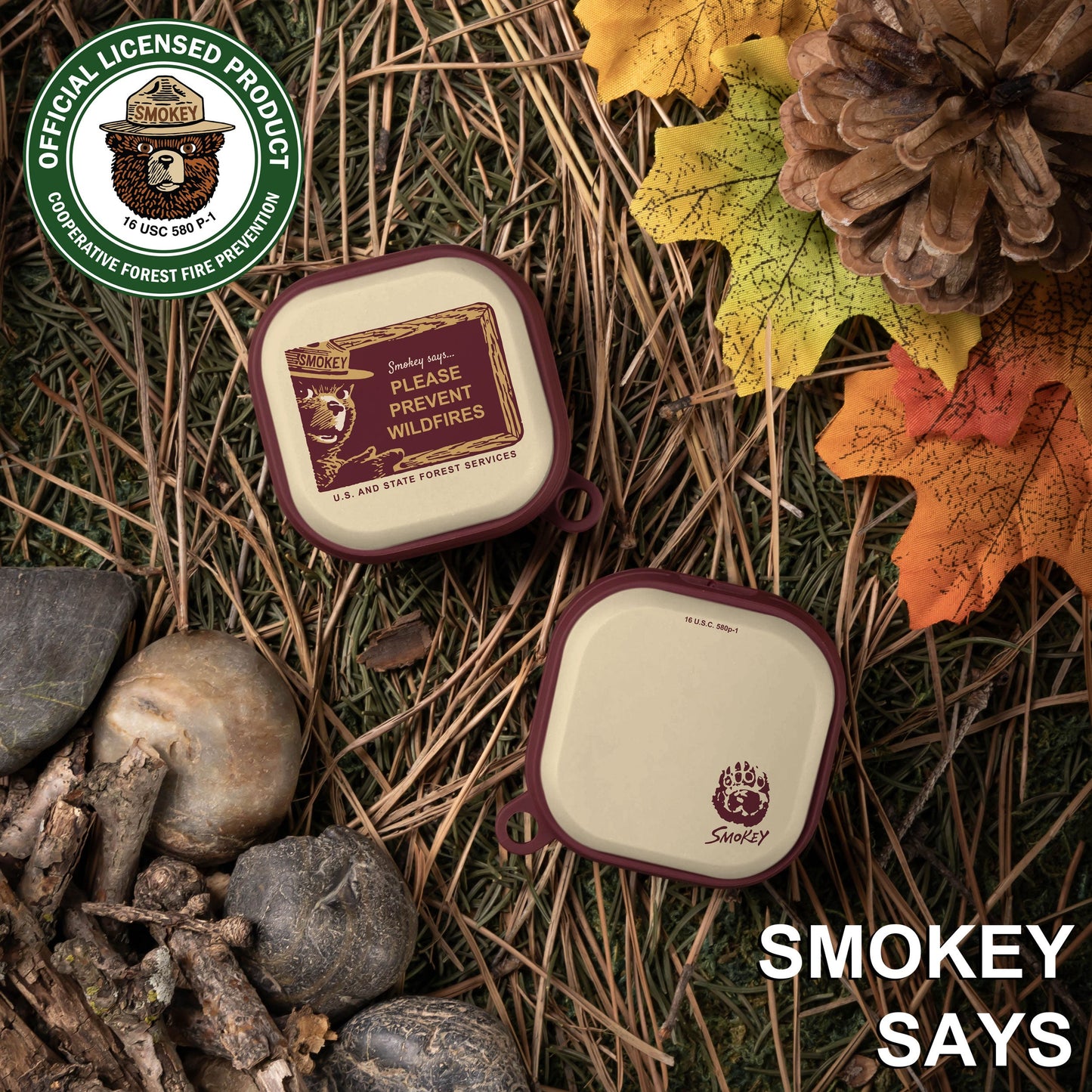 Smokey Bear Classic HDX Samsung Galaxy Buds Pro & Buds Live Case Cover