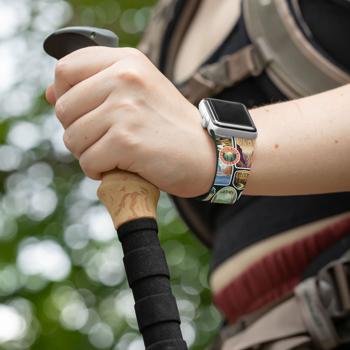 National Parks Stickers HD Fitbit Versa 3 & Sense 1 Watch Band