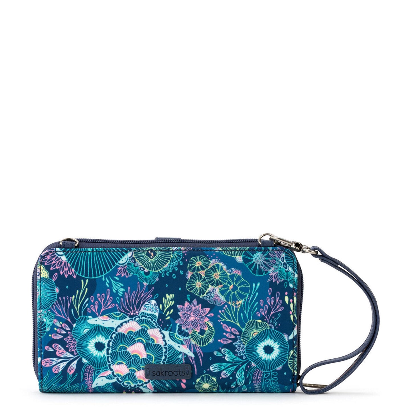 Smartphone Wallet - EcoTwill - Royal Blue Seascape