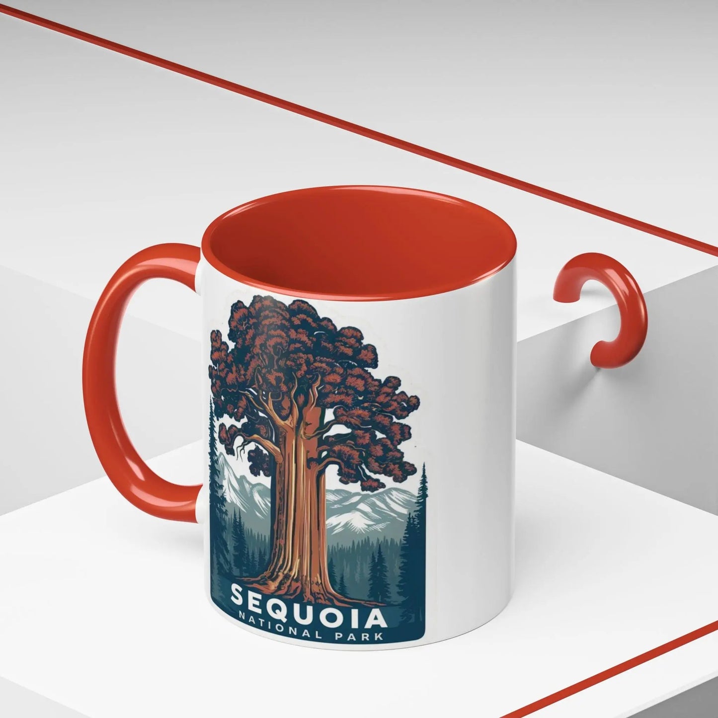 Sequoia National Park Big Tree Coffee Mug 11oz 15oz Blue Black Pink Red