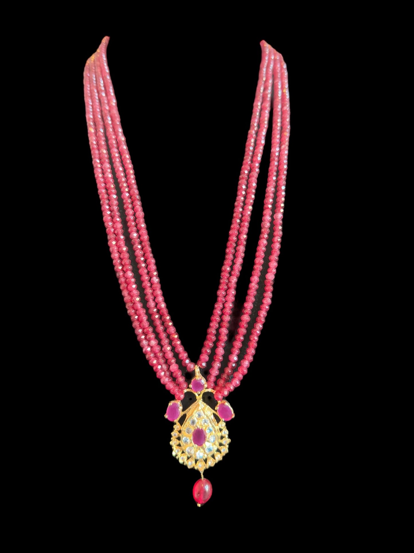 PS518 Jugni in faux ruby beads ( READY TO SHIP)