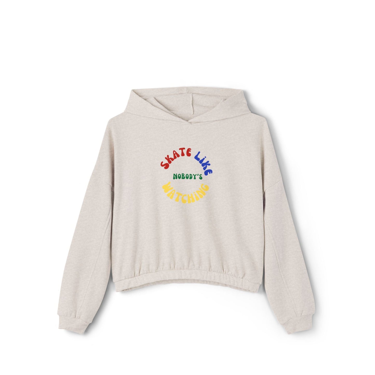 Women’s Cropped Primary Skate Like Nobody's Watching Hoodie