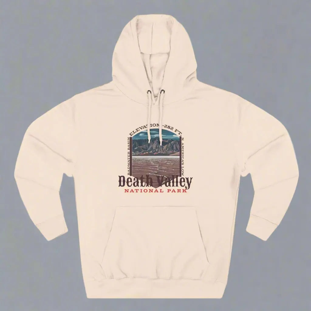 Death Valley National Park Unisex Fit Fleece Hoodie Badwater Basin