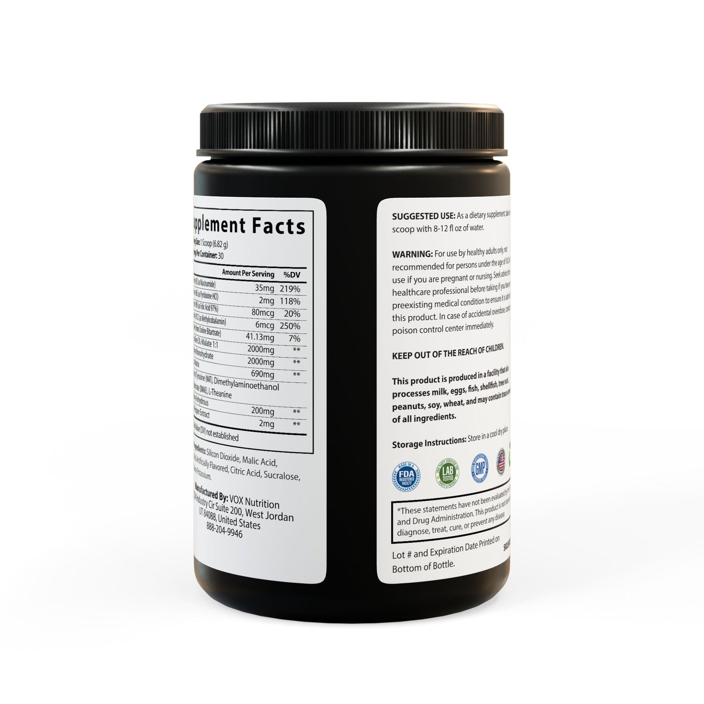 Pre-Workout Supplement, Fruit Punch (204g, 7.1oz) by Aziza & Fae