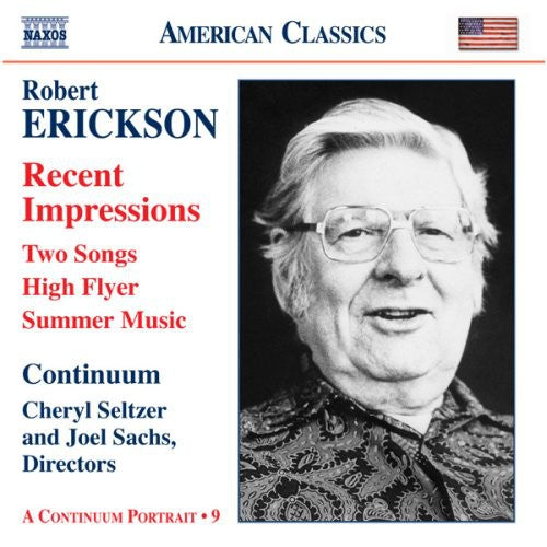 Erickson / Continuum / Seltzer / Sachs - Orchestral Chamber & Vocal Music - Music CD
