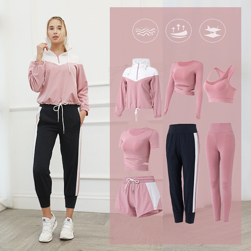 Women’s 5-Piece Quick-Dry Yoga & Fitness Suit