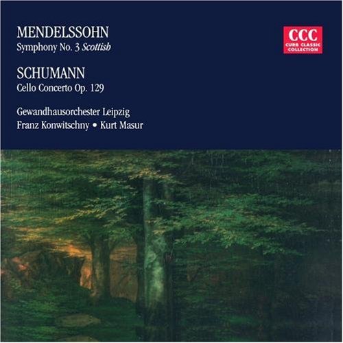 Mendelssohn / Schumann / Masur / Konwitschny - Symphony 3 / Cello Concerto - Music CD