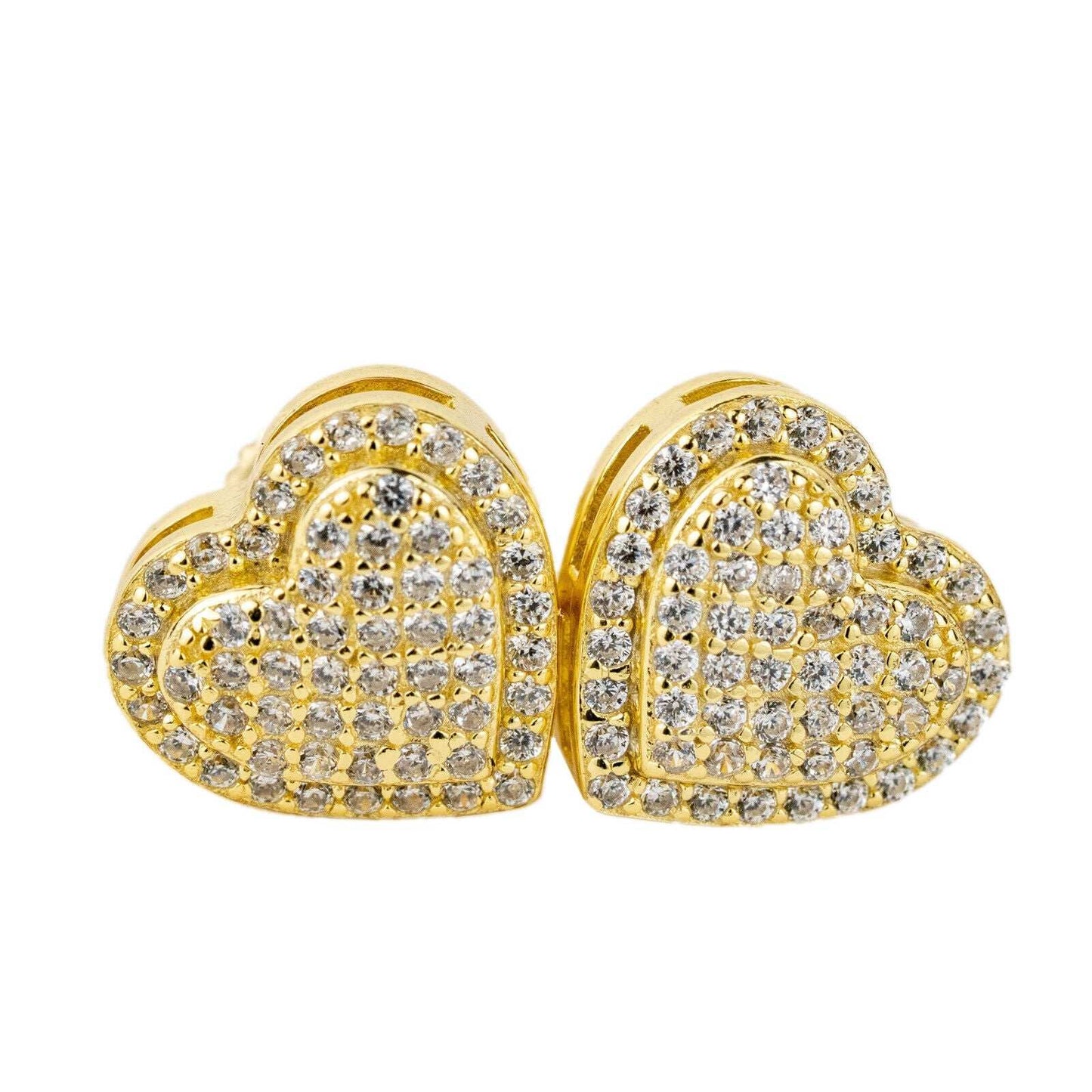 Heart Shaped Stud Earrings