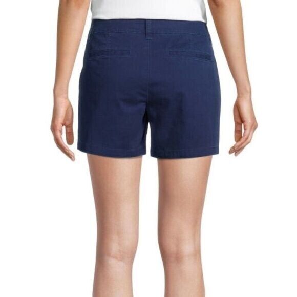 a.n.a Women's 5in Inseam Chino Short Navy Size 16