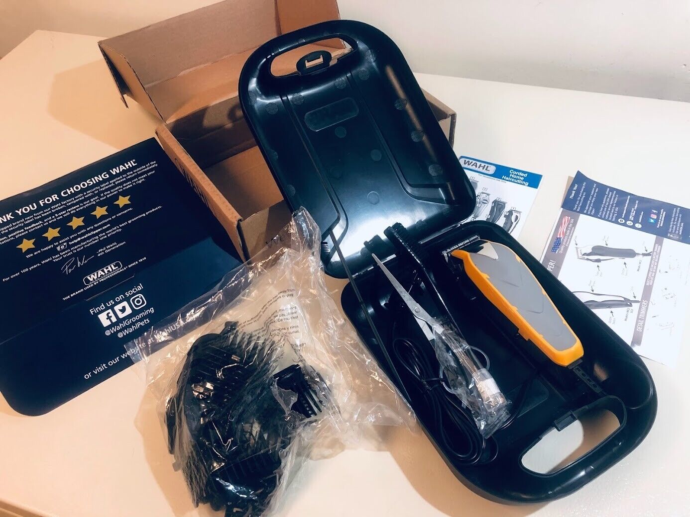 Wahl 79445 Fade Cut Haircutting Kit - Yellow/Gray