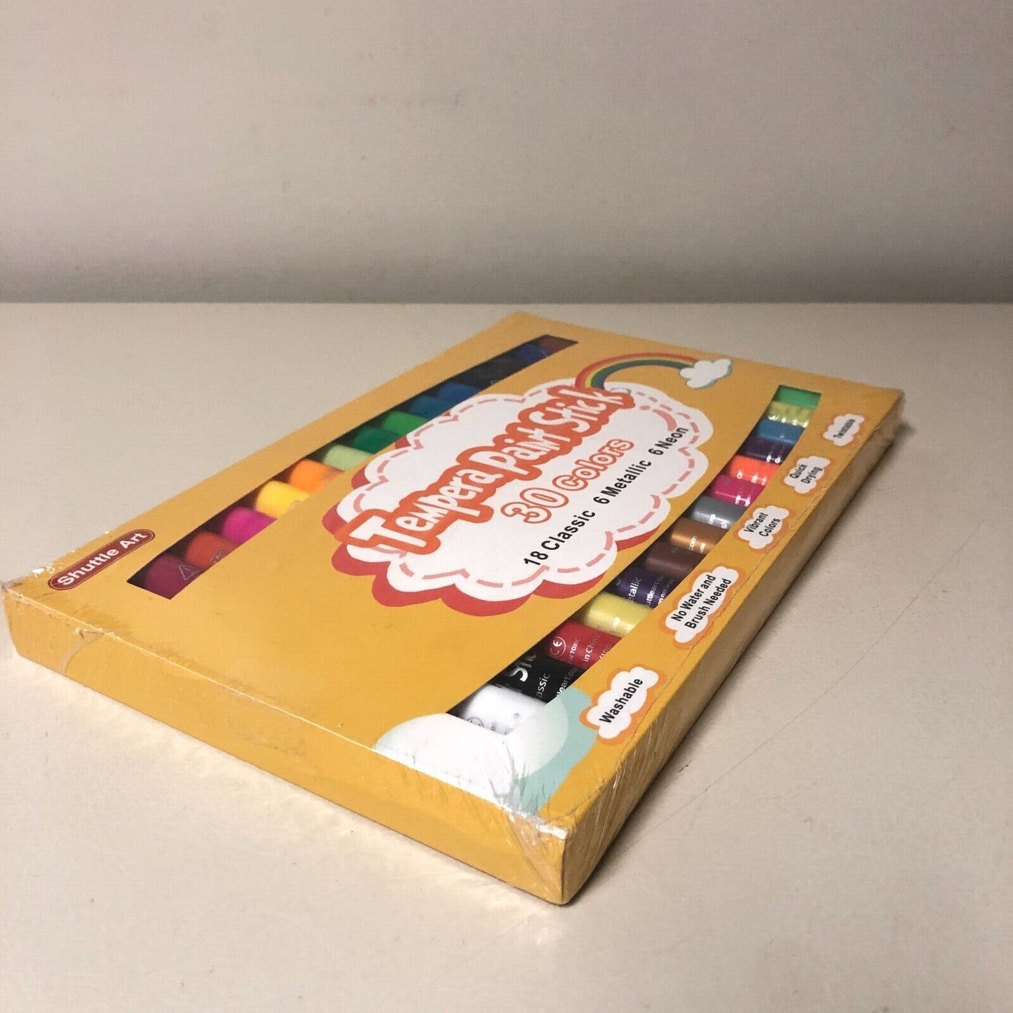 Tempera Paint Sticks, 30 Colors Solid Tempera Paint for Kids, Super Quick Drying