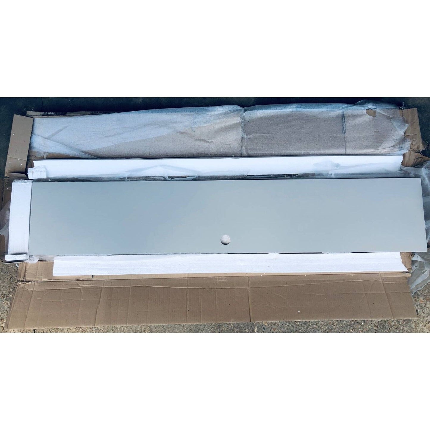 Manhattan Comfort Floating Panel TV Stand 220BMC1 Off White Wall Unit 62.99"