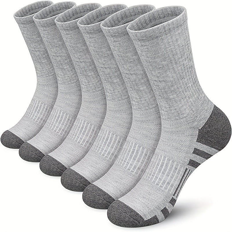 Maven Men's Breathable Crew Socks One Size 6 Pairs