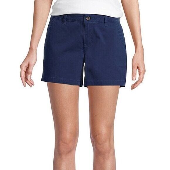 a.n.a Women's 5in Inseam Chino Short Navy Size 16