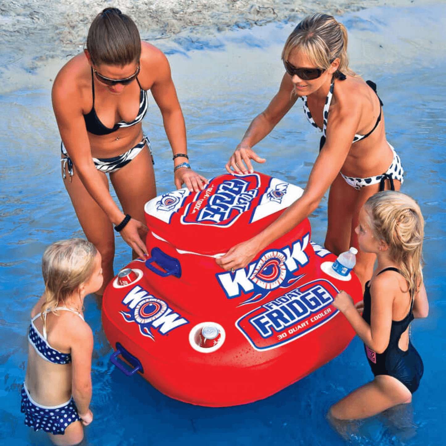 WOW Sports Floating Fridge and Cooler For Beverages By The Pool (11-2000)