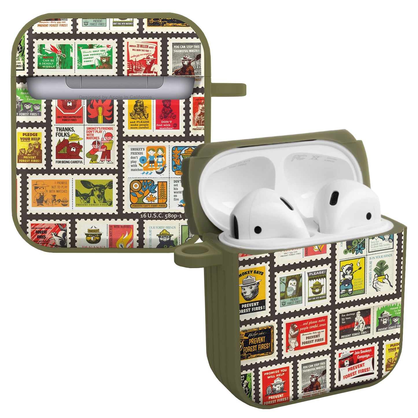 Smokey Bear Classic HDX Apple AirPods Gen 1 & 2 Case Cover