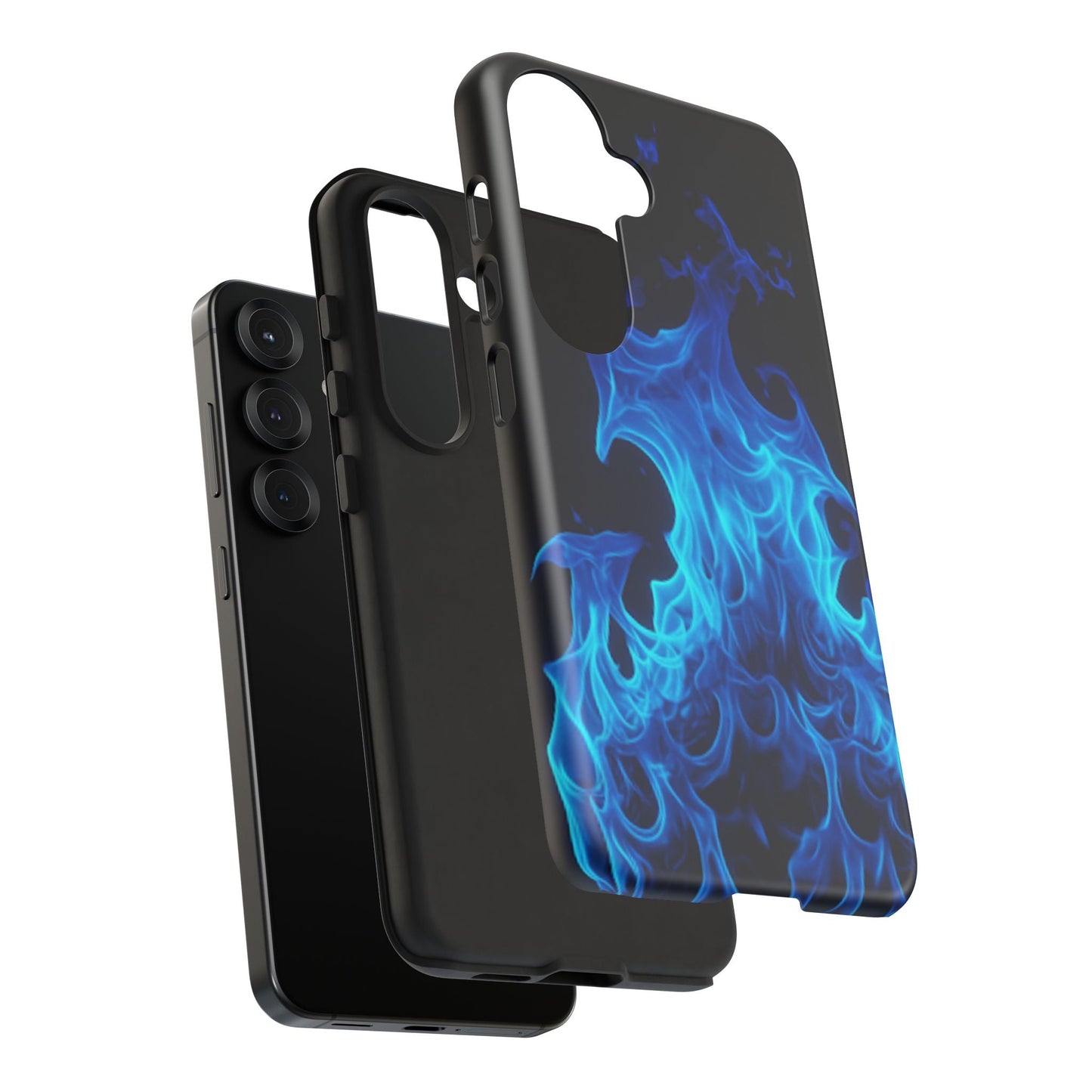 Blue Flames Tough Phone Case