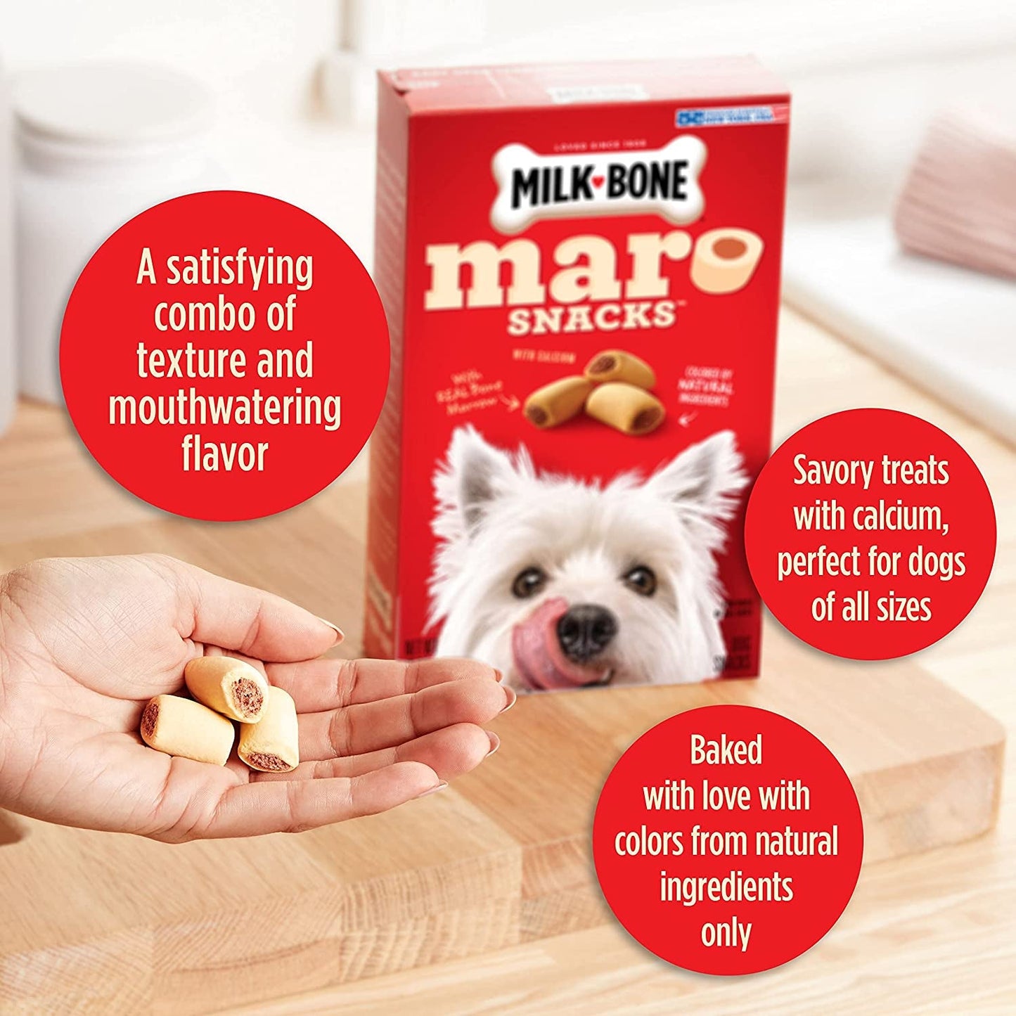 Dog treats Marosnacks, 40 Ounce