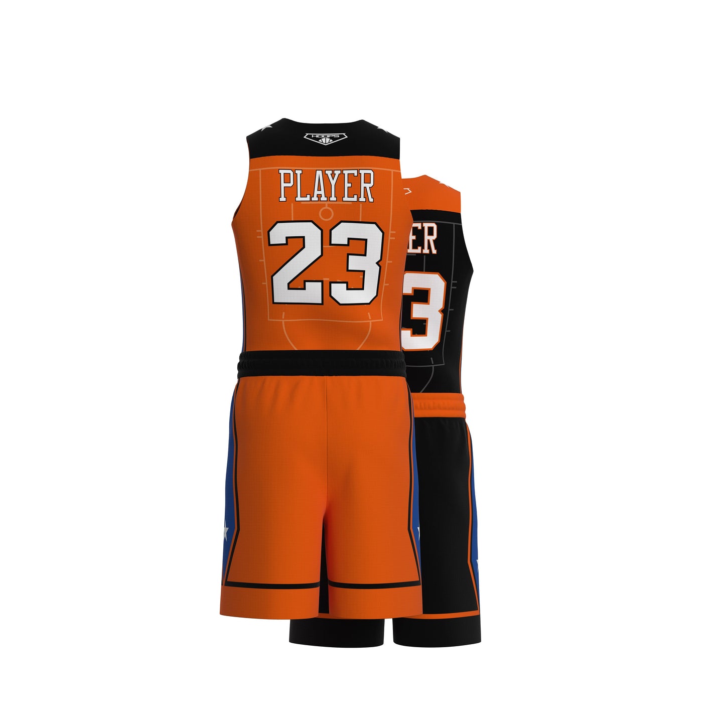 Custom All-Star Reversible Basketball Uniform - 116 Duke